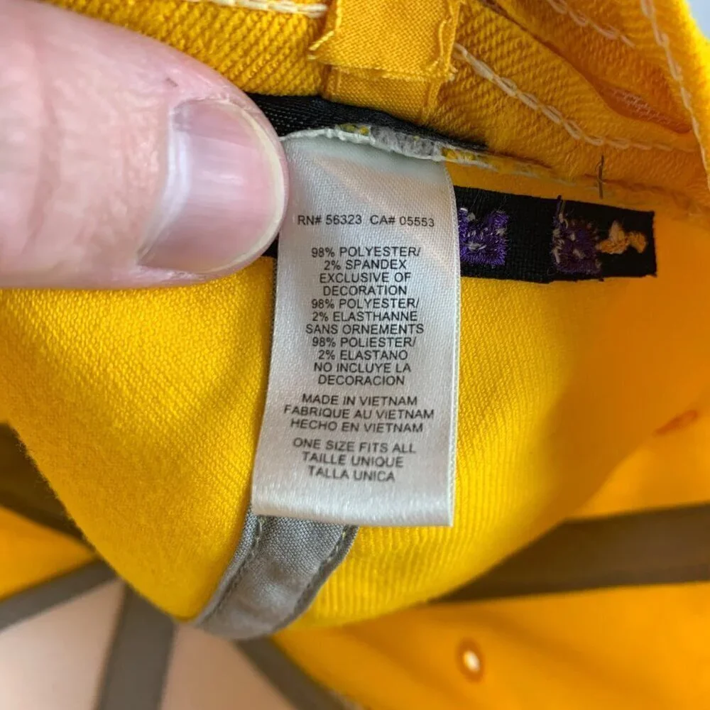 LSU Tigers NCAA Gold Nike Dri Fit Stretch Fitted Hat One Size